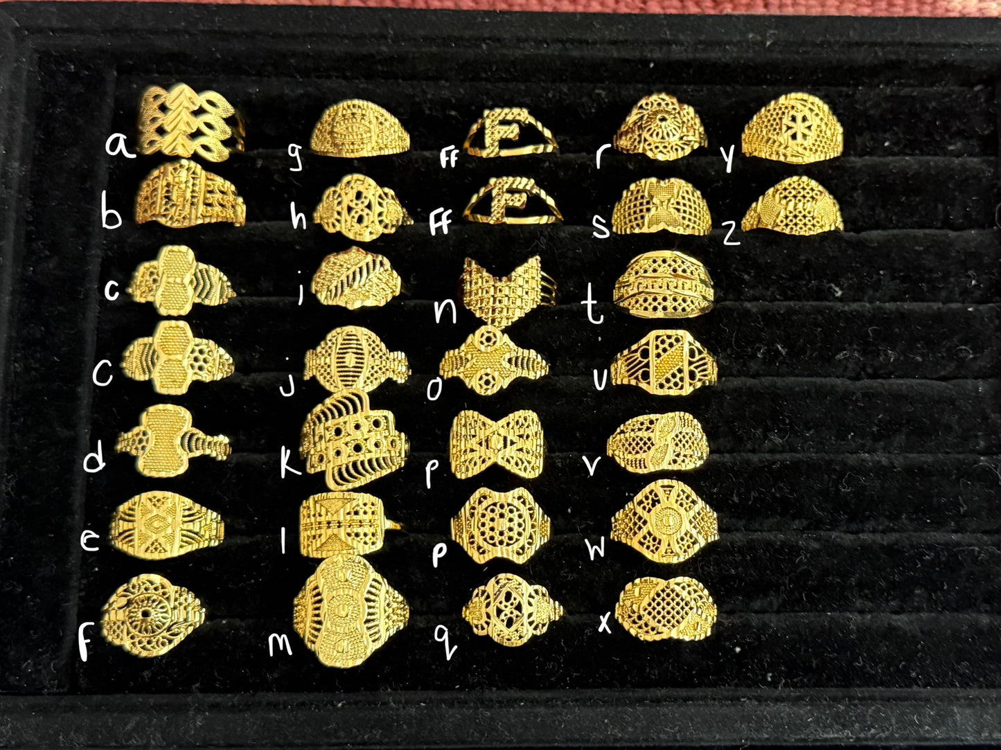 Bagues classiques (TAILLE 8 UNIQUEMENT)