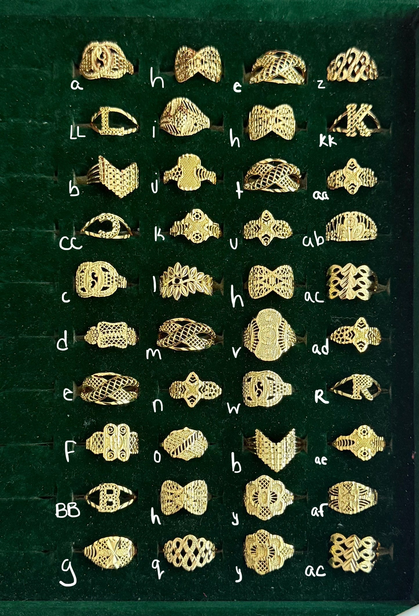 Bagues classiques (taille 9 uniquement)