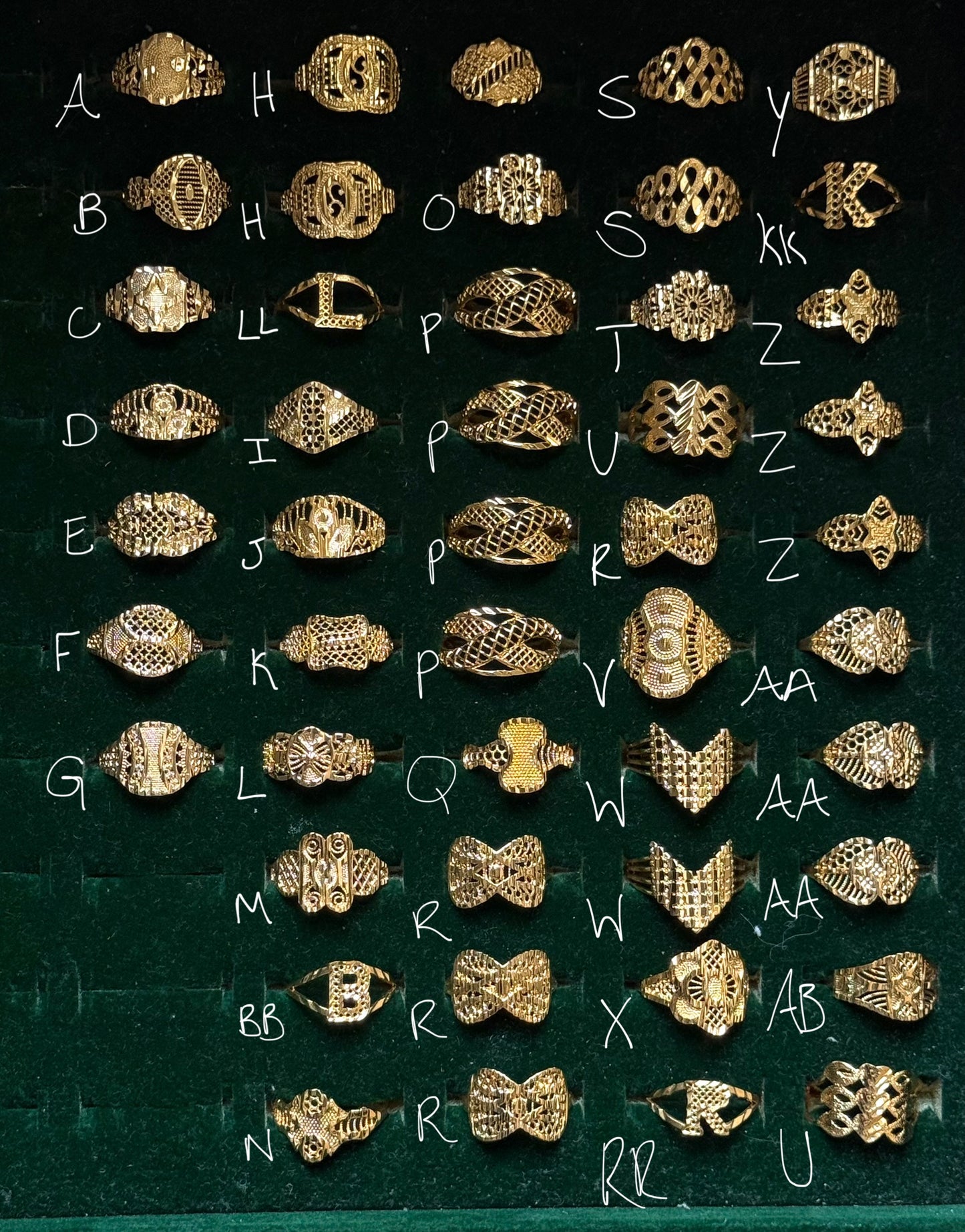 Bagues classiques (taille 9 uniquement)