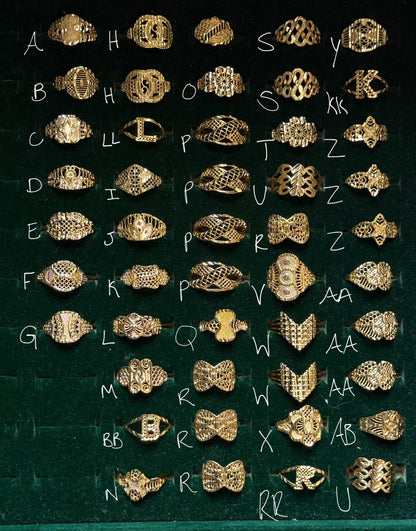 Bagues classiques (taille 9 uniquement)